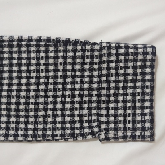 ANTHROPOLOGIE The Essential Crop Flare Pants Color Black/White Size 2 - Picture 9 of 16